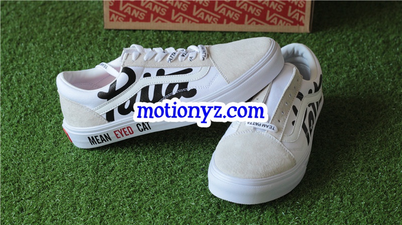 Patta x Van Mean Eyed Cat Old Skool White Suede